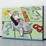 Nelson De La Nuez FREE PARKING SPIRIT Mixed Media Painting